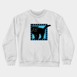 Black Kitten Crewneck Sweatshirt